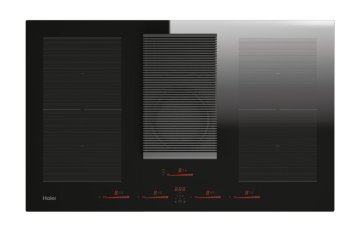 Haier I-Dual Series 6 HAIH8IFMCE Nero Da incasso 83 cm Piano cottura a induzione 4 Fornello(i) Cappa da incasso
