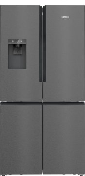 Siemens iQ500 KF96DAXEA frigorifero side-by-side Libera installazione 574 L E Nero, Acciaio inox