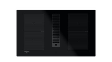 Whirlpool WVHF83BB Nero Da incasso 83 cm Piano cottura a induzione 4 Fornello(i) Cappa da incasso