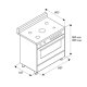 Bertazzoni La Germania Americana AMN965GXT cucina Elettrico/Gas Gas Acciaio inox 3