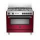 Bertazzoni La Germania Americana AMN965GVIV cucina Elettrico/Gas Gas Rosso 2
