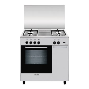 Glem Gas AS854GI cucina Elettrico/Gas Acciaio inox
