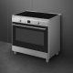 Smeg CG90CIXT cucina A Elettrico Piano cottura a induzione Nero, Acciaio inox 3