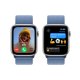 Apple Watch SE GPS Cassa 44mm in Alluminio con Cinturino Sport Loop Blu Inverno 5