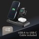 Tech Pop Triple Station 3 in 1 Base di ricarica wireless 3in1 da 15W 13