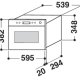 Whirlpool AMW 499 IX Da incasso 22 L 750 W Stainless steel 3