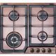 De’Longhi ROF 46 PRO piano cottura Rame Da incasso 60 cm Gas 4 Fornello(i) 2