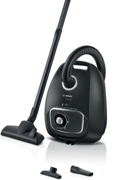 ASP. C/SACCO 600W 75DB FILTRO HYGIENIC CON ACC NERO