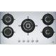 Franke FHCR 905 4G TC HE XA C Nero, Acciaio inox Da incasso 88 cm Gas 5 Fornello(i) 2