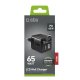 SBS TETRGAN65RETCABK Caricabatterie per dispositivi mobili Cuffie, Telefono cellulare, Computer portatile, Power bank, Orologio intelligente, Tablet Nero USB Ricarica rapida Interno 3