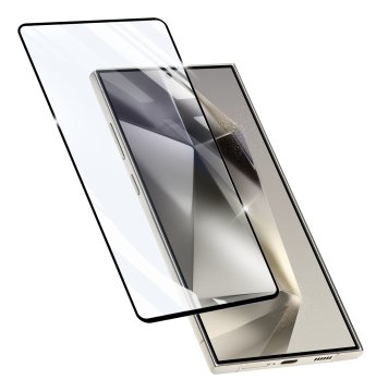 Cellularline Impact Glass Capsule - Galaxy S25 Ultra Vetro temperato resistente da bordo a bordo