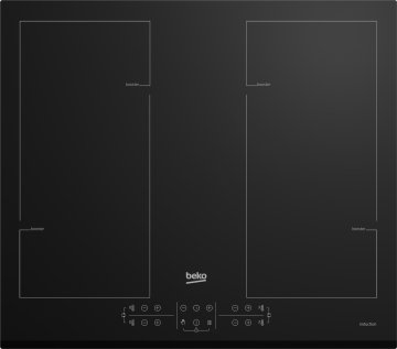 Beko HII64206F2MT Nero Da incasso 60 cm Piano cottura a induzione 4 Fornello(i)