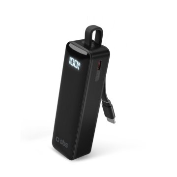 SBS TEBB5000LCDTCK batteria portatile 5000 mAh Nero