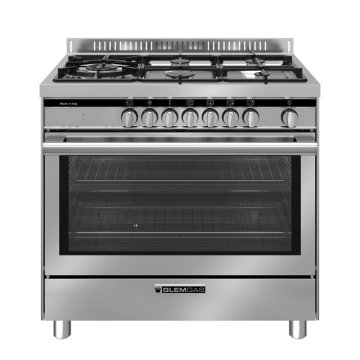 Glem Gas ST96TMI cucina Elettrico Cromo, Acciaio inox