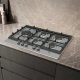 Siemens EC7A5SI90 piano cottura Nero, Acciaio inox Da incasso 75 cm Gas 5 Fornello(i) 5