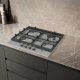 Siemens EC6A5HI90 piano cottura Nero, Acciaio inox Da incasso 60 cm Gas 4 Fornello(i) 5