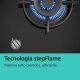 Siemens EC6A5HI90 piano cottura Nero, Acciaio inox Da incasso 60 cm Gas 4 Fornello(i) 7