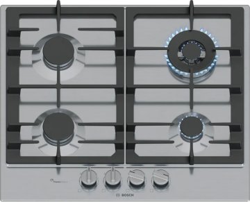 Bosch Serie 6 PCH6A5I95 piano cottura Acciaio inox Da incasso 58 cm Gas 4 Fornello(i)