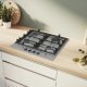 Bosch Serie 6 PCH6A5I95 piano cottura Acciaio inox Da incasso 58 cm Gas 4 Fornello(i) 5