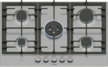 Bosch Serie 6 PCQ7A5I95 piano cottura Acciaio inox Da incasso Gas 5 Fornello(i)