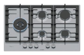 Bosch Serie 6 PCS7A5I95 piano cottura Acciaio inox Da incasso 75 cm Gas 5 Fornello(i)