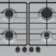 Bosch Serie 6 PGP6B5K80 piano cottura Acciaio inox Da incasso 58 cm Gas 4 Fornello(i) 2
