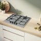 Bosch Serie 6 PGP6B5K80 piano cottura Acciaio inox Da incasso 58 cm Gas 4 Fornello(i) 5