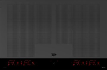 Beko MHII88810NTIMT: Piano a Induzione Midnight, 8 Zone con 2 Sezioni IndyFlex+ e 2 Extension, 80 cm