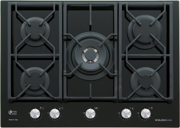 Glem Gas GV755XBK piano cottura Nero Da incasso 70 cm 5 Fornello(i)