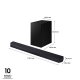Samsung Soundbar HW-Q700D/ZF Serie Q, 9 Speaker, Wireless Dolby Atmos, Audio a 3.1.2 Canali, Q-Simphony, Compatibile con Alexa e Google Assistant, Titan Black 2024 4