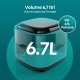 Hisense HAF1350DR Singolo 6,7 L Indipendente 1350 W Friggitrice ad aria calda Nero 38