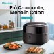 Hisense HAF1350DR Singolo 6,7 L Indipendente 1350 W Friggitrice ad aria calda Nero 42
