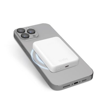 SBS TEBB5000HDMAG batteria portatile 5000 mAh Carica wireless Bianco
