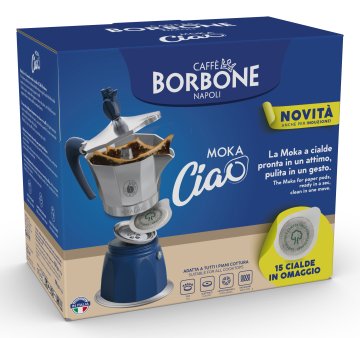 MOKA INDUZ. PER CIALDE 3TZ C/15 CIALDE ALLUM/BLU