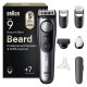 Braun BeardTrimmer 9 Regolabarba Series 9, +7 Strumenti Da Barbiere, 52 Lunghezze, ProBlade, BT9520, Cromo 4