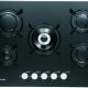 Glem Gas GV755BK piano cottura Nero Da incasso 70 cm 5 Fornello(i) 2