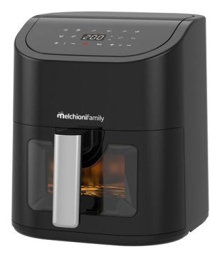 Melchioni Friggitrice ad aria family 5,2L, con finestra trasparente