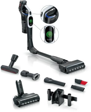 Bosch BCS1041WAC Scopa elettrica, Unlimited 10, Bianco