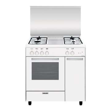 Glem Gas AS854GX cucina Elettrico/Gas Bianco
