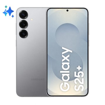 Samsung Galaxy S25+ Smartphone AI, Display 6.7'' QHD+ Dynamic AMOLED 2X, Fotocamera 50MP, RAM 12GB, 512GB, 4.900 mAh, Argento shadow