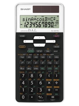 Sharp EL-531TG calcolatrice Tasca Calcolatrice scientifica Nero, Bianco