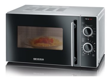 Severin MW 7771 forno a microonde Nero, Argento Microonde combinato Superficie piana 20 L 700 W
