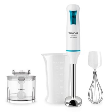 Taurus Robot 750 easy plus Frullatore ad immersione 750 W Blu, Bianco