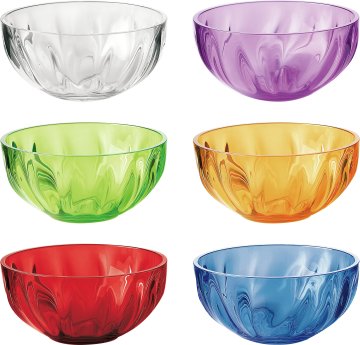 Fratelli Guzzini Set 6 ciotoline 12 cm "Aqua"