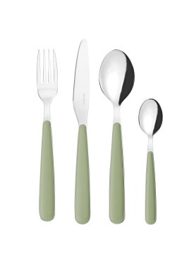 Fratelli Guzzini 127500176 set di posate 24 pz Verde, Grigio