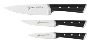 Lagostina 014458500003 coltello da cucina Acciaio inox 3 pz Set di coltelli