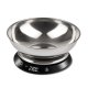 Girmi PS84 Nero, Acciaio inox Superficie piana Rotondo Bilancia da cucina elettronica 2