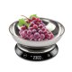 Girmi PS84 Nero, Acciaio inox Superficie piana Rotondo Bilancia da cucina elettronica 5