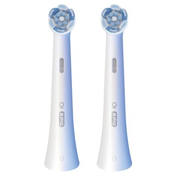 Oral-B Testine di Ricambio iO Series Ultimate Clean, testine rotonde di ricambio originali, con setole CrissCross per pulizia e rimozione della placca avanzate e in profondità, 2