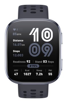 Amazfit Bip 6 Nero 5 cm (1.97") AMOLED Digitale 390 x 450 Pixel Touch screen Nero GPS (satellitare)